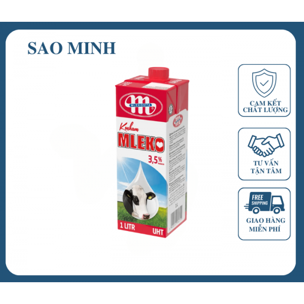 Sữa Tươi Không Đường Mlekovita I Love Milk 1L